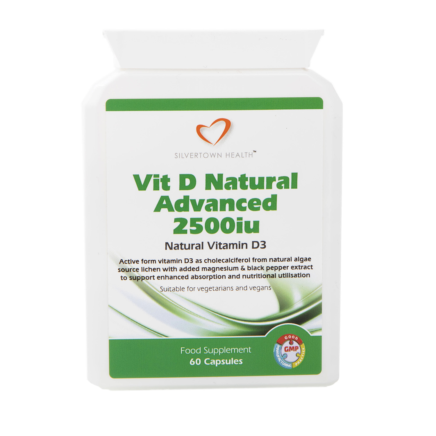 Vitamin D Natural Advanced 2500iu - www.silvertownhealth.co.uk